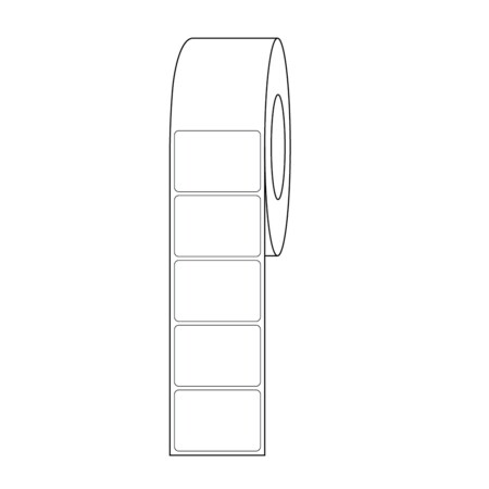 Nevs Zebra Test Tube Label 27/32" x 1-3/16" White LA-DYM-1048